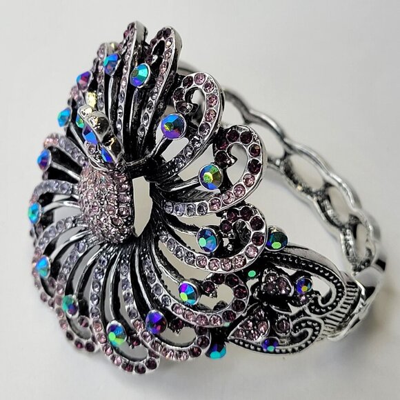 Blue Peacock Cuff Bracelet - Picture 5 of 9